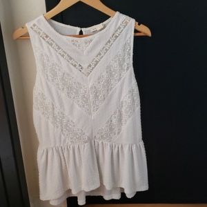 Lace Detail Top from Anthropologie.